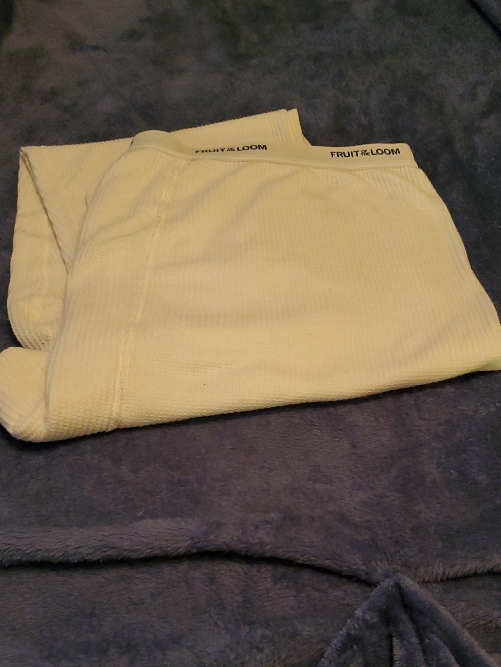 Fruit of the Loom White Waffle Thermal Long Johns